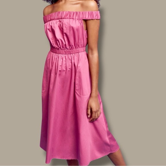 Maeve by Anthropologie ‘Mona’ Off-The-Shoulder Dress in “Purple Motif” Size XXSP - Picture 1 of 16
